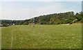 The view along the SW edge of Ty-Coed playing fields, Newport