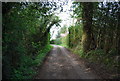 Track approaching Dulwich School