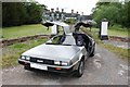 Delorean Car and Seighford Hall