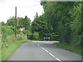 Sharp bend on the B3165 in Long Sutton