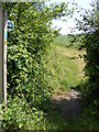 Footpath to the B1120 Badingham Road