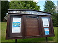 NY4455 : All Saints Church, Scotby, Noticeboard by Alexander P Kapp
