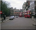 Two Red Buses in Northampton Town Centre