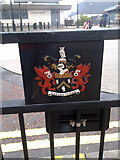 SD9205 : Coat of Arms of Oldham Metropolitan Borough Council by Steven Haslington