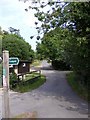 TM2660 : Footpath & entrance to Kettleburgh Hall by Geographer