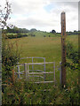 Kissing gate and an invisible footpath