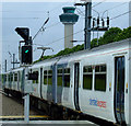 Stansted Express train at Stansted Airport