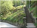 Steps from Valley Road up to Albert Road