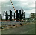 Building being demolished, Blyth