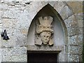 Carving on the wall of Buckland Abbey