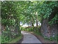 The side buttresses for a dismantled railway bridge south of Talgarth