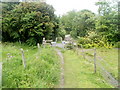 Lower New Inn end of a track from the Afon Lwyd, Pontypool