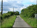 Track running south from the A645