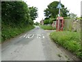 Telephone box near the Old School House on Clay Lane