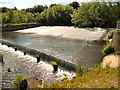 NZ1961 : River Derwent, Weir by David Dixon