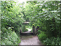 Road bridge over the railway path