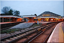 TQ4109 : Lines divide, Lewes Station by N Chadwick