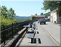 Benches with a view, Crescent Road, Llandeilo