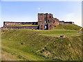 NZ3769 : Pen Bal Crag and Tynemouth Castle by David Dixon