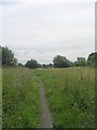 Footpath across Tong Moor - viewed from Moorlands Road