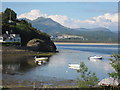 Across the harbour mouth, Borth-y-Gest