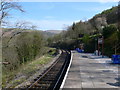 Railway platform at Berwyn Station