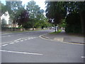 Headley Way at junction of Woodlands Road