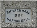 H9056 : Plaque, Annaghmore Orange Hall by Kenneth  Allen