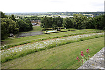 SK8233 : View (easterly) from Belvoir Castle by Julian Dowse