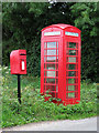 TM4281 : Postbox and disused telephone kiosk at Brampton Street by Evelyn Simak