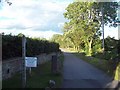 Footpath and Private Road to Fold Farm