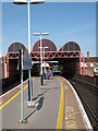 SU6400 : Portsmouth & Southsea Railway Station Platform by Roy Hughes