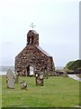 SN0140 : Churchyard and ruined church, Cwm yr Eglwys by Stefan Czapski