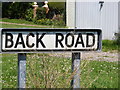 Back Road sign