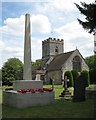 SP2069 : War memorial, Rowington churchyard by Robin Stott