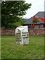 The Werrington milestone - detail