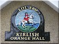 Plaque, Kirlish Orange Hall