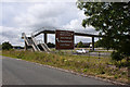 A footbridge over the M58