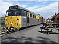 SP9567 : Diesel locomotive 31 206 at rest in Rushden station by Michael Trolove