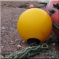 SX9372 : Mooring buoy, Shaldon beach by Robin Stott