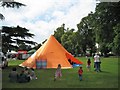 SP3165 : Orange tent, Pump Room Gardens by Robin Stott