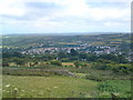 From atop Carn Marth looking down into Lanner