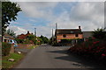 Road and Red Brick House, Preston upon the Weald Moors