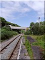 SM9438 : Abandoned railway station at Goodwick/ Wdig: looking along the line by Stefan Czapski