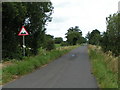 Bumpy lane on the Somerset levels