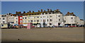 The Esplanade buildings from Weymouth beach