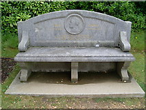 SZ5194 : The John Brown Memorial Seat at Osborne House by David Hillas