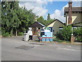 Thomas and Percy outside Station House