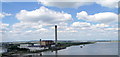 Jetties and Power station near Dartford