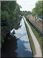 Canal and rail track, University of Birmingham campus